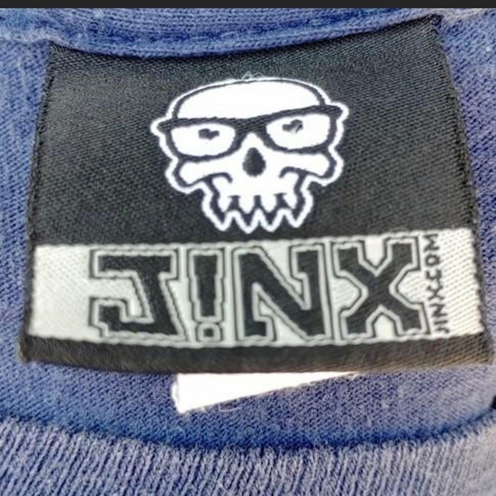 Vtg Jinx Brand Space Vacuum Graphic T-Shirt Y2K Gamer Cyber Black Large - Picture 3 of 5